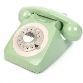 GPO Draaischijf retro telefoon swedish green|Maat: