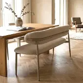 Giga Meubel Eetkamerbank Alexia Beige/Beige 200cm