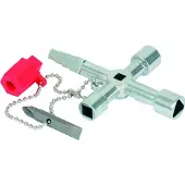 Ks Tools 130.1020 Universele schakelkastsleutel, 61 mm Schakelkastsleutel Zinkspuitgietwerk 1 stuk(s)