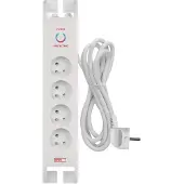 Emos P54012, 900 J, 4 stopcontacten, 230 V, 16 A, zwart, 40 dB