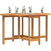 vidaXL Tuin Tafel Bruin 110 x 60 x 72 cm Massief Acacia Hout