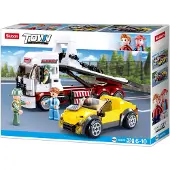 Sluban Town Truck Construction Game 338 Pieces Zilver