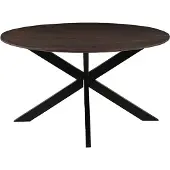 Label51 Otis Eetkamertafel - Bruin - Hout - 130 cm - Rond