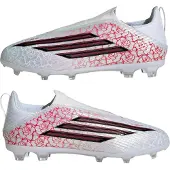 Adidas F50 Lamine Yamal League Veterloze Gras / Kunstgras Voetbalschoenen (MG) Kids Wit Felrood Zwart
