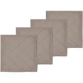 Södahl Servet Tiles Damask Taupe (Set van 4)-45 x 45 cm