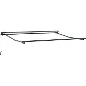 vidaXL Zonnescherm Frame Verstelbaar Antraciet 3,5 x 2,5 m Staal