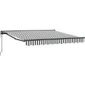 vidaXL Zonnescherm Frame Antraciet en Wit 350 x 250 cm