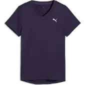 Puma Tad Essentials dames sport T-shirt donkerpaars maat S