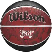 Wilson Chicago Bulls Basketbal Maat 7 + Pomp Set