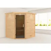 Karibu | Mia Sauna met Dakkraag | Antracietglas