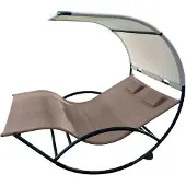 VIVERE Double Chaise Rocker Alu schommelstoel