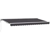 vidaXL Zonnescherm Frame Antraciet 400 x 200 cm