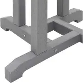 vidaXL Bartafel Lichtgrijs 55 x 55 x 107 cm Polyetheen
