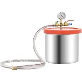 vidaXL Vacuümkamer met 2-traps pomp 7,4 L