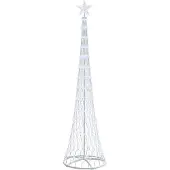vidaXL LED kerstboom Koudwit 250 cm Metaal