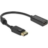 DeLOCK Adapter DisplayPort 1.2 male to HDMI female 4K Passive black
