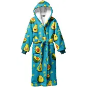 Mr. GUGU & Miss GO "Happy Avocado" Sherpa badjas