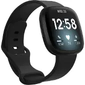IMoshion Siliconen Sport bandje voor de Fitbit Versa 4 / 3 / Sense (2) - Zwart