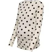 ONLY Maternity Shirt 'OLMLaguna' crème / zwart
