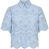 ONLY Blouse 'ONLVALAIS' lichtblauw