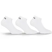 FILA - Invisible Socks 3-Pack - Enkelsokken - 43-46 - Wit