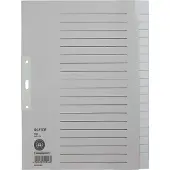 Leitz Blanco Tabbladen A4+ Grijs 20 tabs Karton 3 Gaten 1220