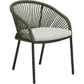 House Nordic Tuinstoel Novella - Groen/Grijs - Set van 2
