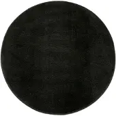 TT Home Binnen- en buitentapijt weerbestendig balkon keuken woonkamer tapijt 120 x 120 cm Rond zwart