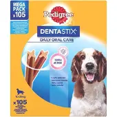 Pedigree Dentastix Gebitsverzorgende Hondensnacks Medium - 105 stuks