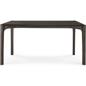 Ethnicraft PI Tisch lackiertes Teak dunkelbraun rechteckig