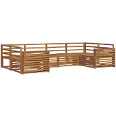 vidaXL Buiten bank set 6 st Naturel Massief Acacia Hout