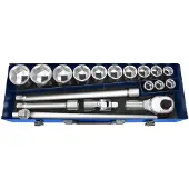 Expert by Facom metrische doppenset 3/4" | 18-delig | incl. koffer | E194683 - E194683