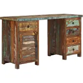 Prolenta Maison Exclusive - Bureau van massief gerecycled hout, 140x50x77 cm