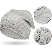 Peterson - Czapka Beanie - Błyszczące Kryształki - Slouchy - Zwart