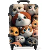 NoBoringSuitcases.com - Kinderkoffer kittens - Kindertrolley - 20 kg bagage
