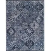 Tapis.fr Wasbaar tapijt Sami blauw 200x280 cm
