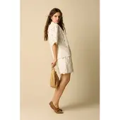 Sissy-Boy Witte short met broderie | Maat: M