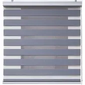 STORESDECO - Premium Duo rolgrodijn aluminium afwerking Grijs, 180x250 cm