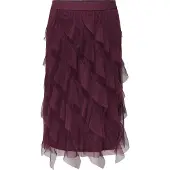 ONLY Carlafalda Midi-rok Dames Purper S-42/44