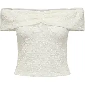 ONLY Onllorenza Off Shoulder Top Dames Wit S