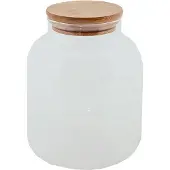 Clayre & Eef Voorraadpot 1200 ml Glas Voorraadbus Transparant Voorraadbus