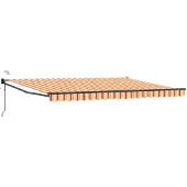 vidaXL Elektrisch Uitschuifbare Zonneluifel Multikleur 4 × 3 m