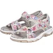 Rieker Wandelsandalen beige / lichtgrijs / rosa / wit