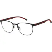 Carrera 8917 54/18/145 Matte zwart rood Metalen monturen MAN 8917