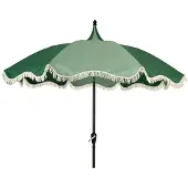 Décoris Strandstokparasol Franje Groen dia250 cm