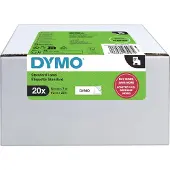 Dymo D1 etiketteertape S0720530, zwart op wit, L 7 m x B 12 mm, polyester, 20 stuks