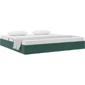 vidaXL Ottoman Bedframe met opslag Donkergroen 200 x 200 cm Fluweel