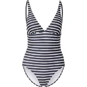 Marc O'Polo Badpak 'Essentials' navy / wit