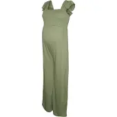 Mamalicious Jumpsuit 'MLNELLI' olijfgroen