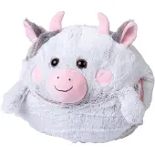 Noxxiez Cozy Knuffel Koe 35cm Wit wit Pluche Knuffel